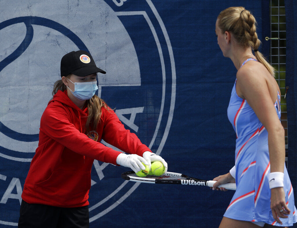 APTOPIX Virus Outbreak Czech Republic Tennis